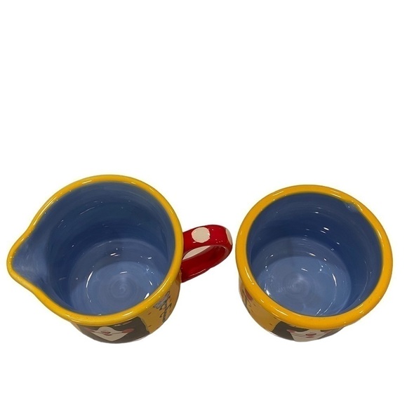 Sharon Bloom Tuxedo Cat Creamer Sugar Bowl Set Henriksen Ceramic Hand Painted - Picture 6 of 13